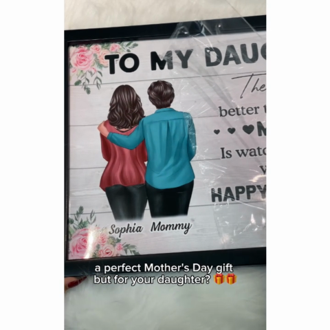 To My Daughter From Mom - Personalized Poster - Heartfelt Gift For Daughter