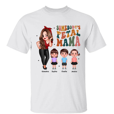 Somebody‘s Feral Aunt Mom Grandma Pretty Woman & Kids Personalized Shirt