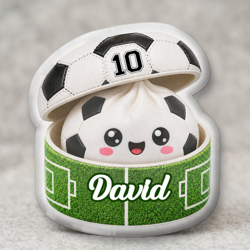 Custom Soccer Dumpling Squishy Style - Personalized Custom Shaped Pillow - Christmas Gift for Daughter, Son, Grandkids