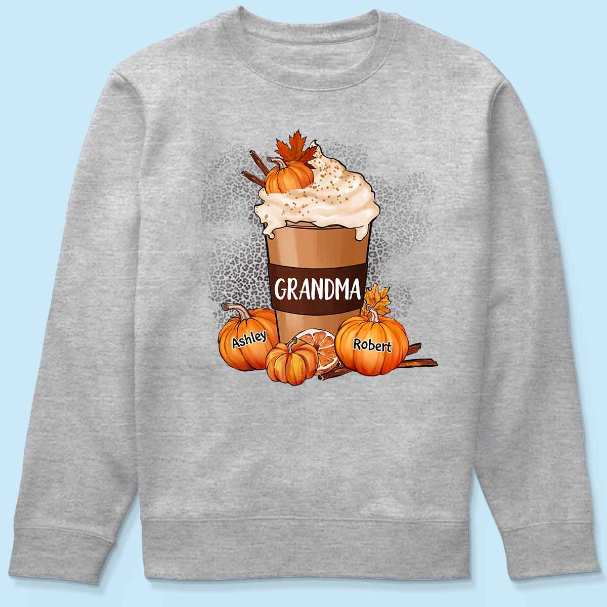 Grandma Pumpkin Spice Latte Personalized Shirt
