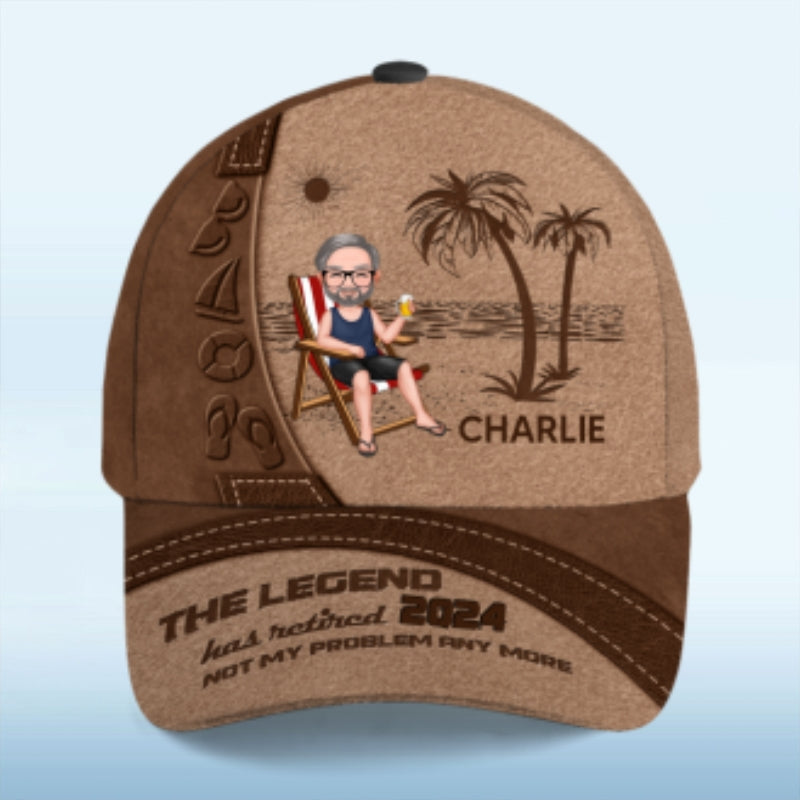 Retired Legend Summer Gift Retirement Gift Personalized Classic Cap