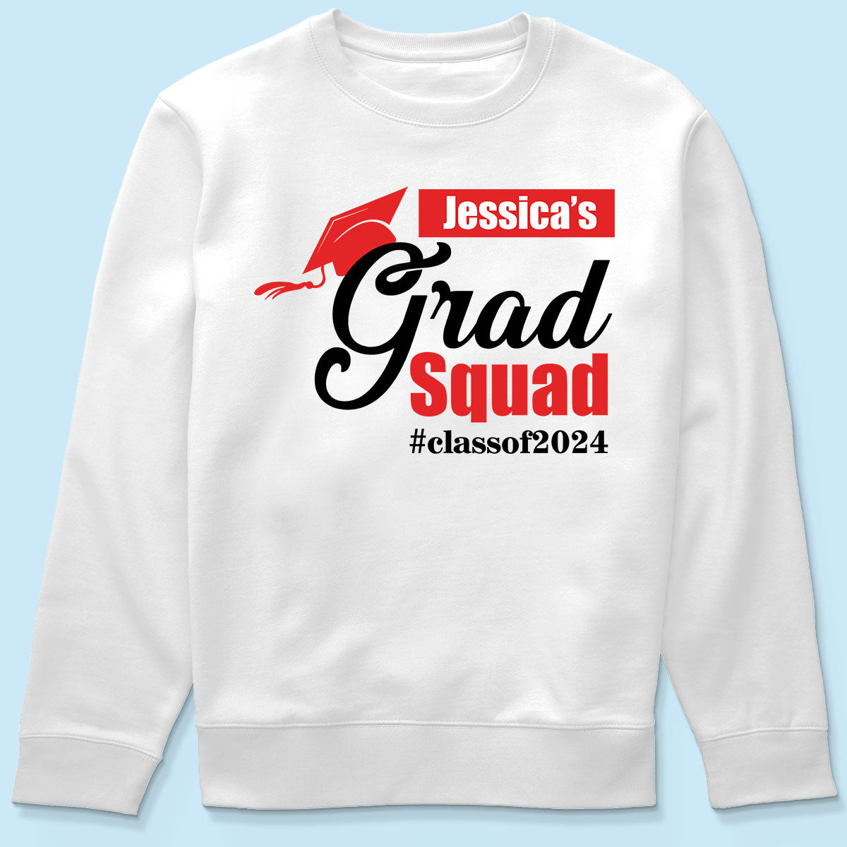 Graduate Family Grad Squad Graduation Senior Mom Dad Grandma Grandpa Personalized Shirt
