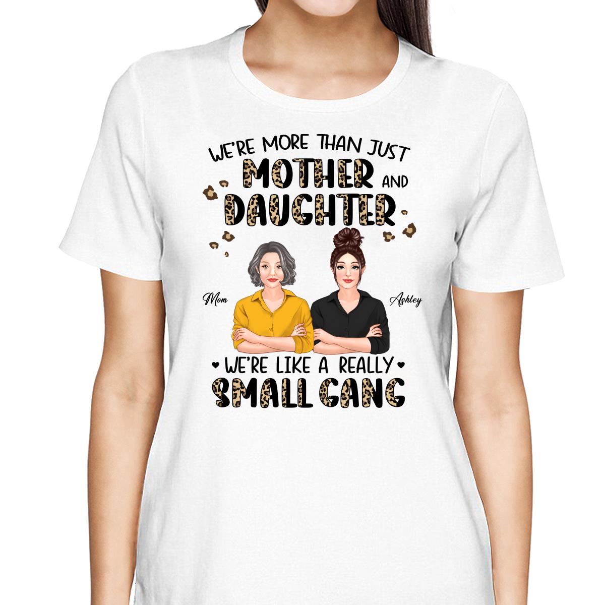 Small Gang Leopard Realistic Mother And Daughter Personalized Shirt