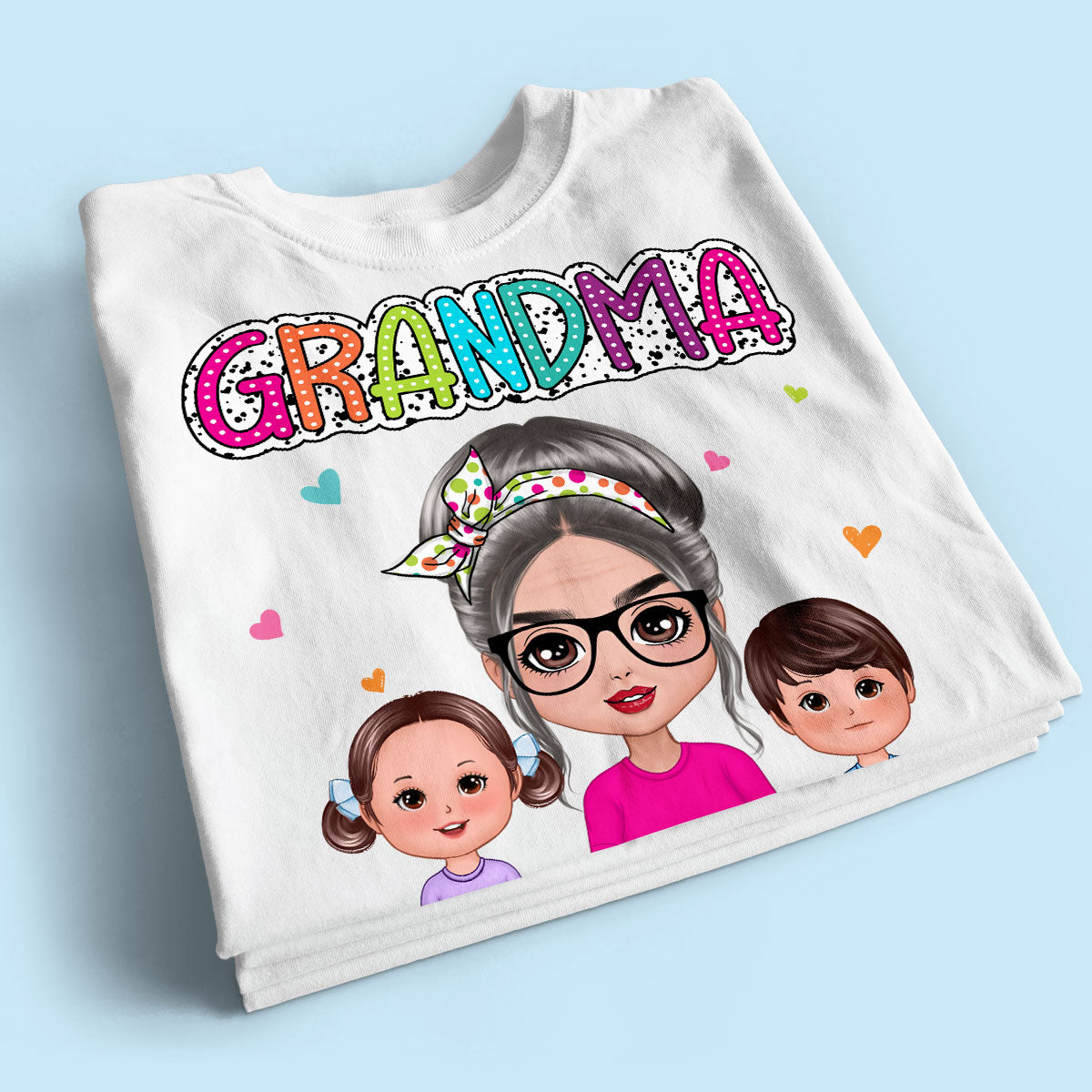 Grandma Mom Summer Vibe Doll Woman & Kids Personalized Shirt