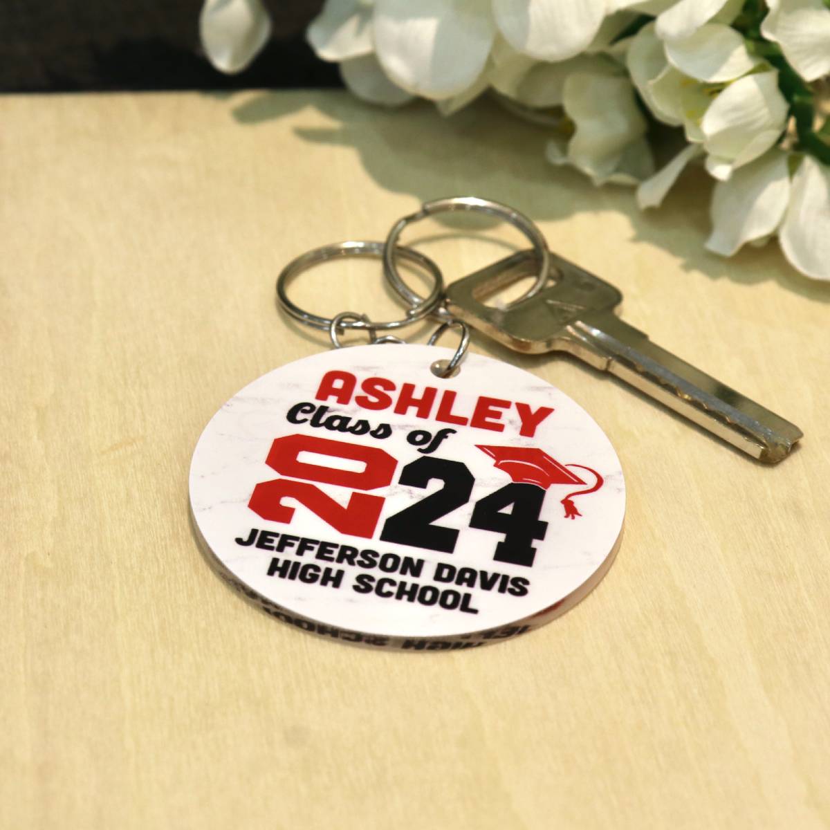 Senior Class Of 2024 Graduation Gift Personalized Acrylic Keychain