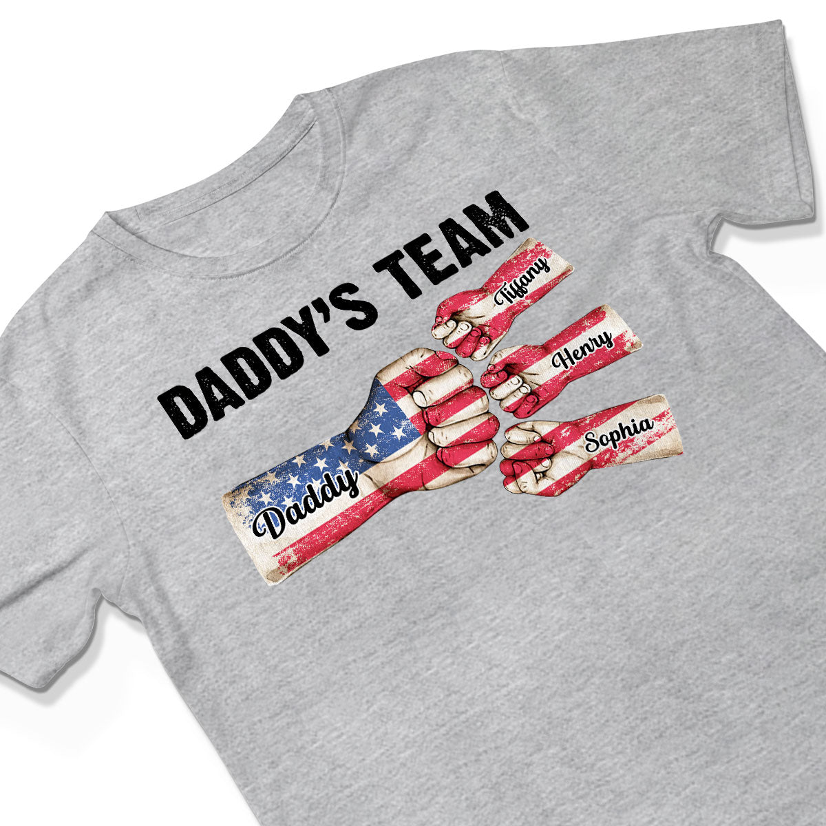 American Daddy‘s Team Personalized Shirt