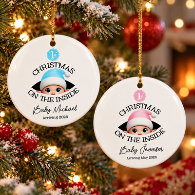 Baby's First Christmas - Personalized Ornament - New Year Gift For Expecting Parents