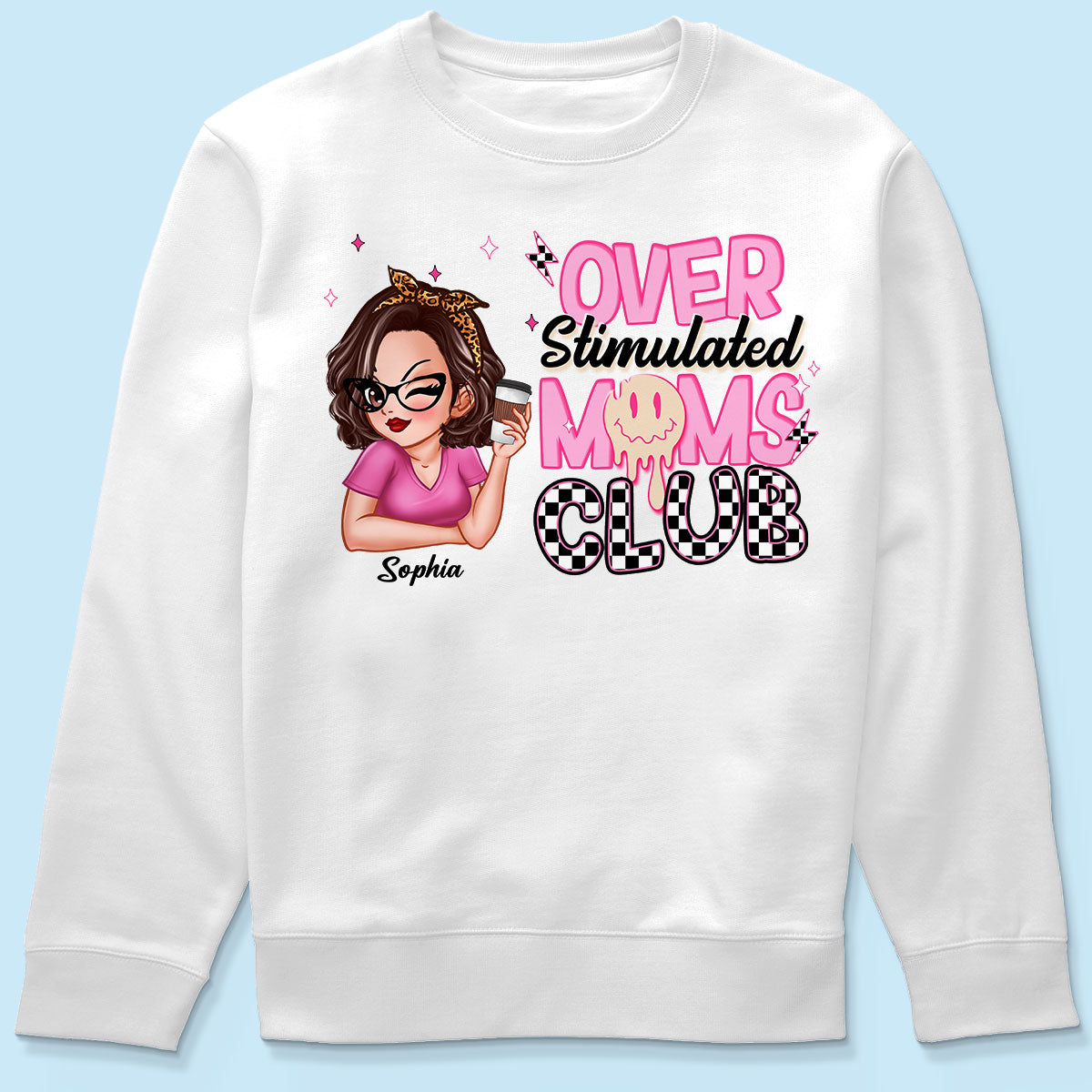 Overstimulated Moms Club Personalized Shirt