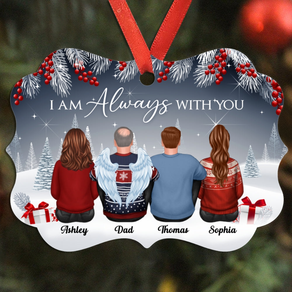Always With You Memorial Berry Tree Personalized Christmas Ornament