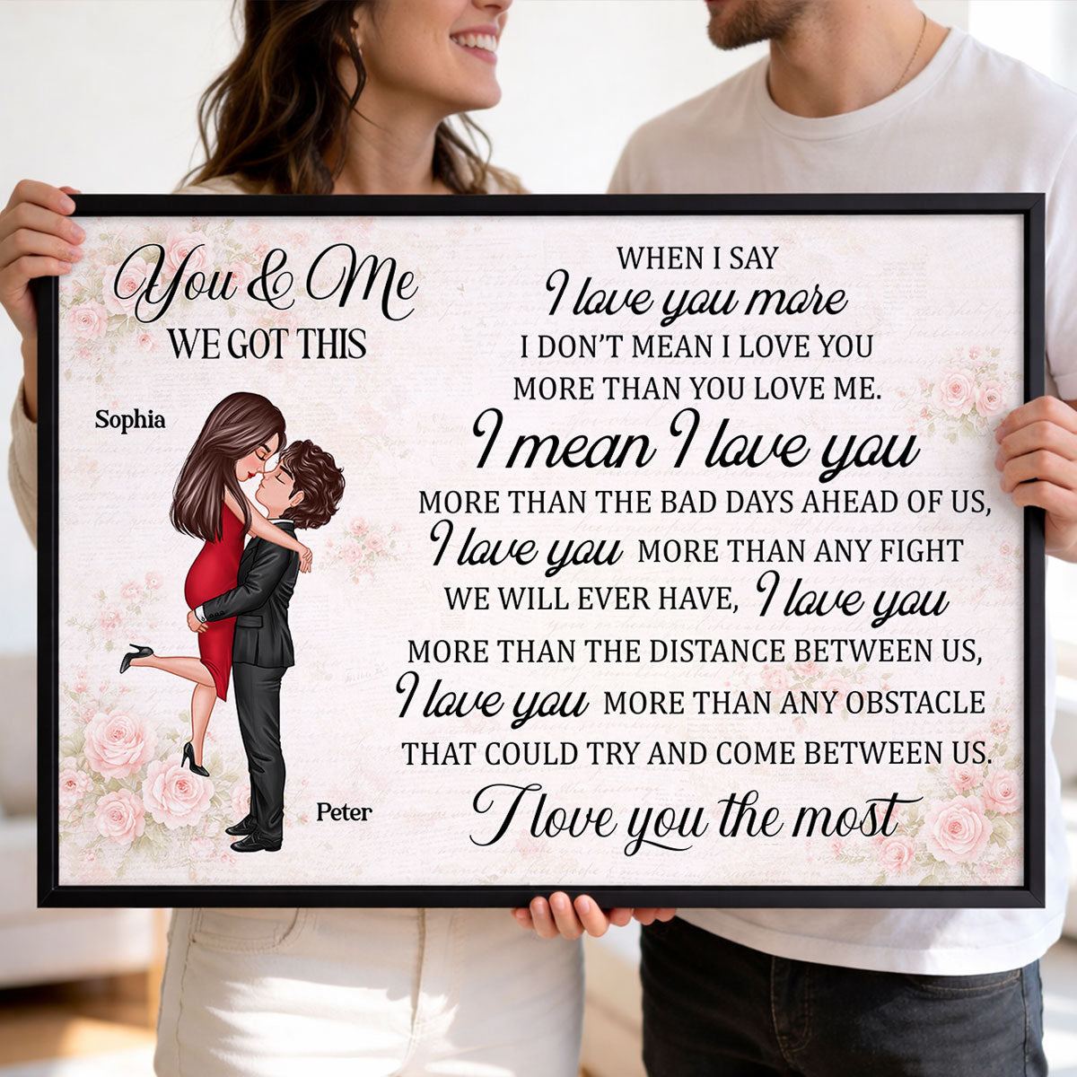 You & Me We Got This Couple - Personalized Poster - Gift for Couple