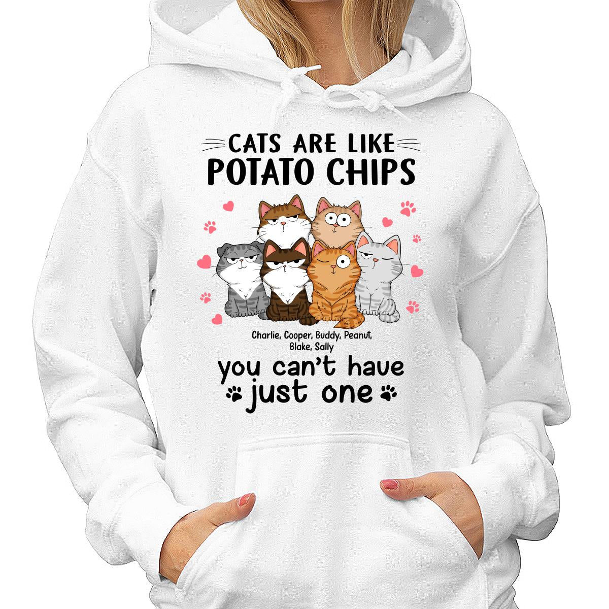 Cats Are Like Potato Chips Personalized Shirt