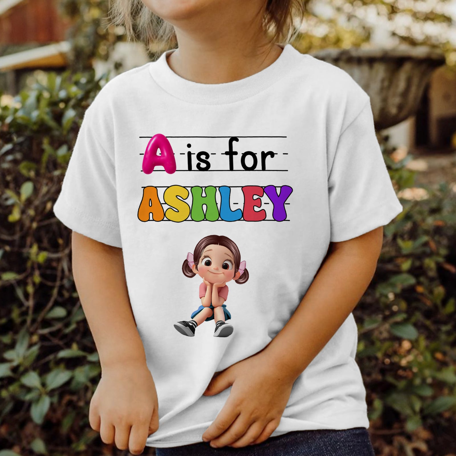 Custom Kids Name Back To School Personalized Shirt, Toddler First Day of School Tee Kindergarten Shirt With Name, First Day School Outfit
