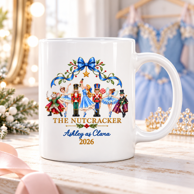 The Nutcracker Custom Name And Character - Personalized Mug - Christmas Gift For Ballet Dancers, Girls, Kids