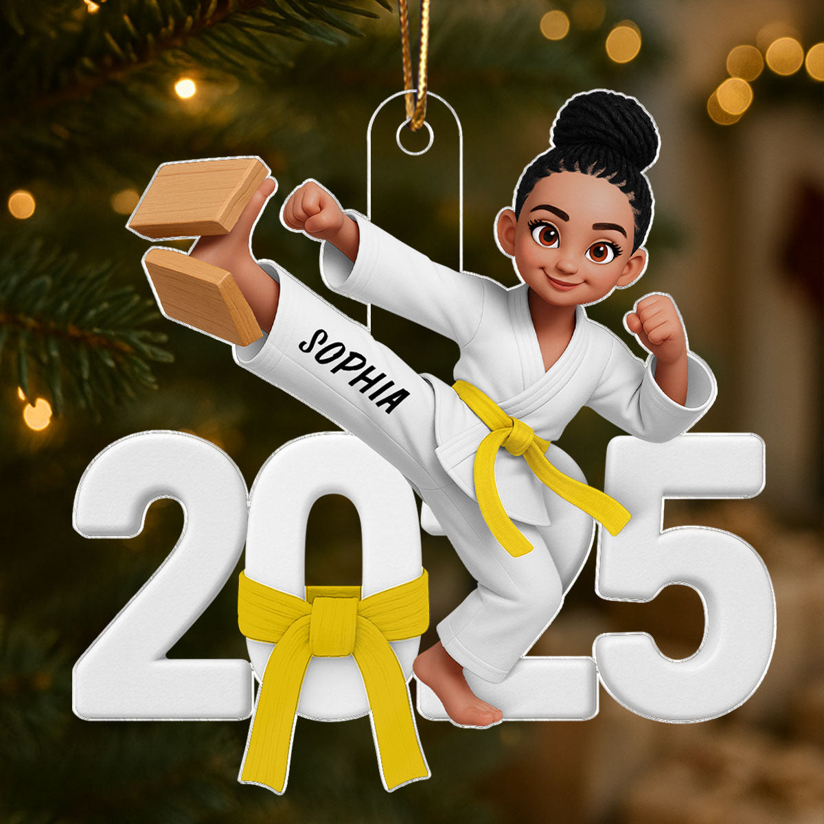 2025 Karate Boy Girl - Personalized Acrylic Ornament - Christmas Gift for Daughter, for Son