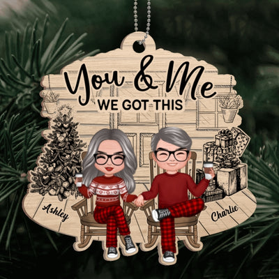 Old Couple We Got This Personalized Christmas Wooden Ornament