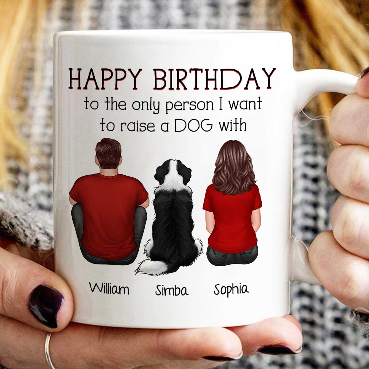 Happy Pawther‘s Day To The Person I Want To Raise A Dog Cat With Personalized Mug, Father‘s Day Gift For Dog Cat Dad