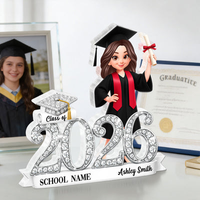 Class of 2026 Graduation Gift - Personalized Acrylic Block Plaque - Sentimental Gift for Seniors, Daughter, Son, Grandkids