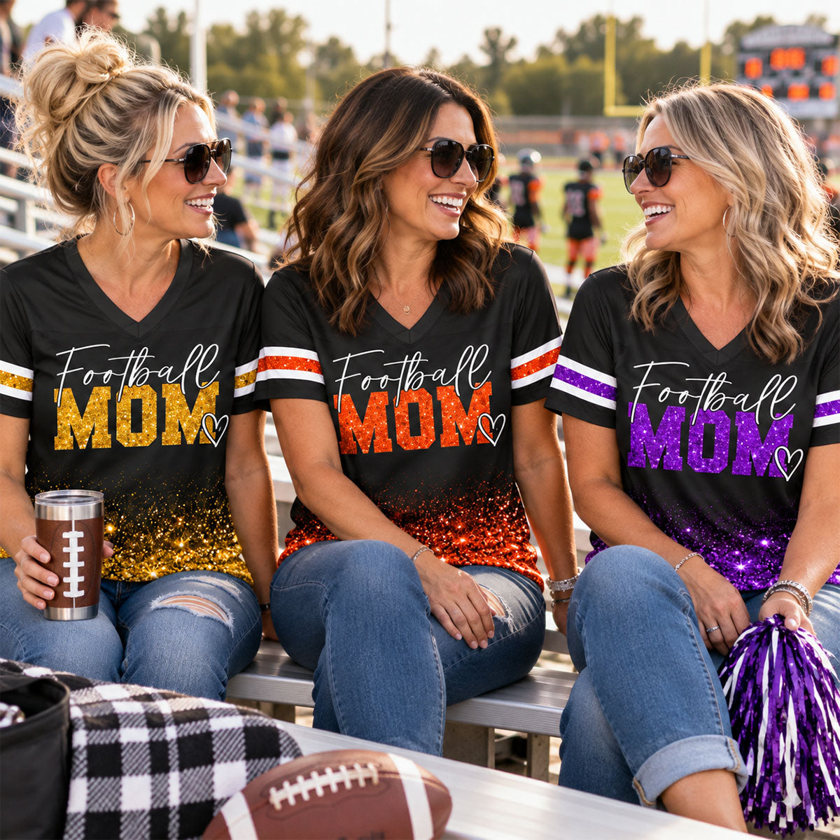 Football Mom Design - Personalized Football Jersey - Gift For Football Mom, Grandma