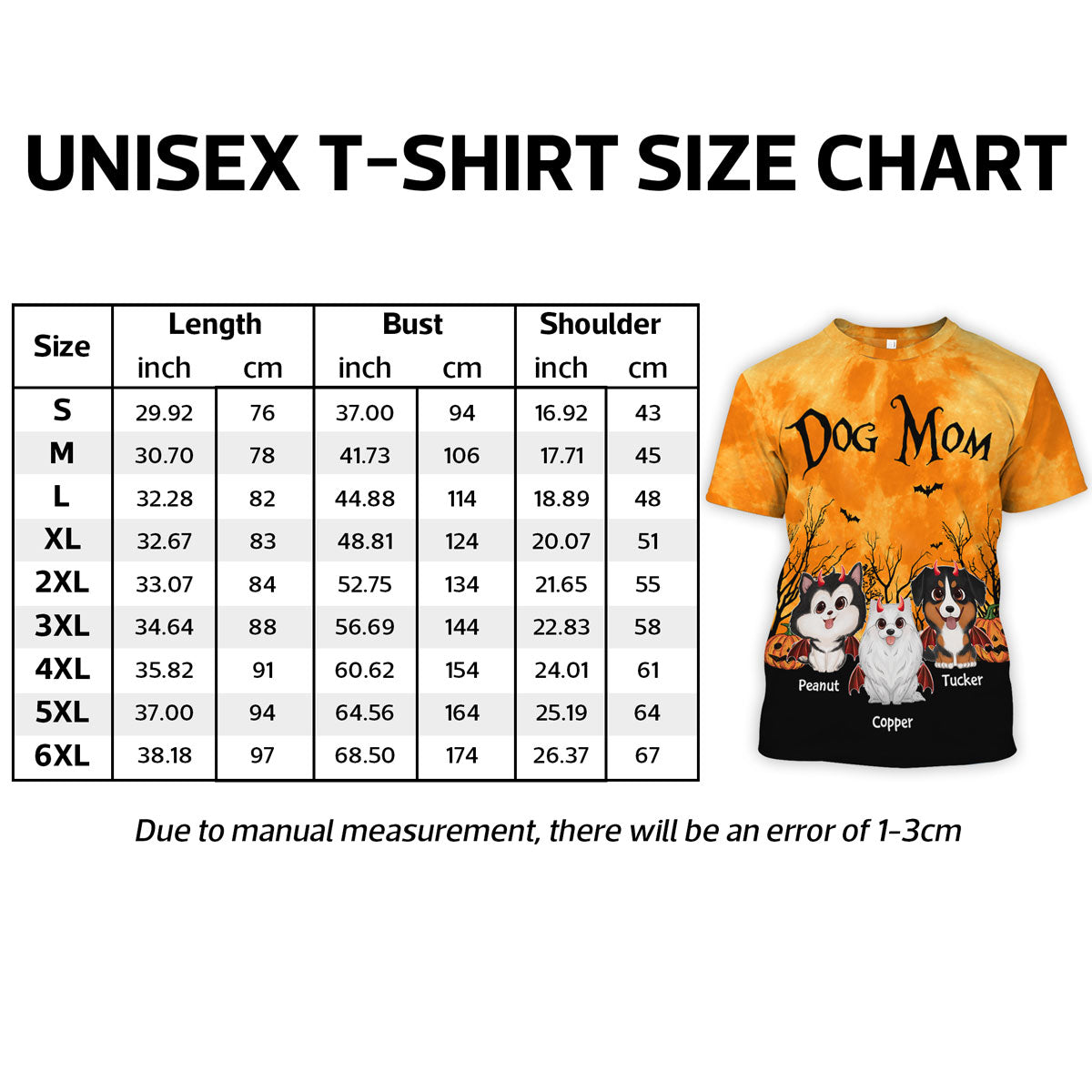 Dog Mom Halloween Moon Light Bat Tree Cute Cartoon Dog Personalized Shirt, Pawfect Costume for Dog Lover
