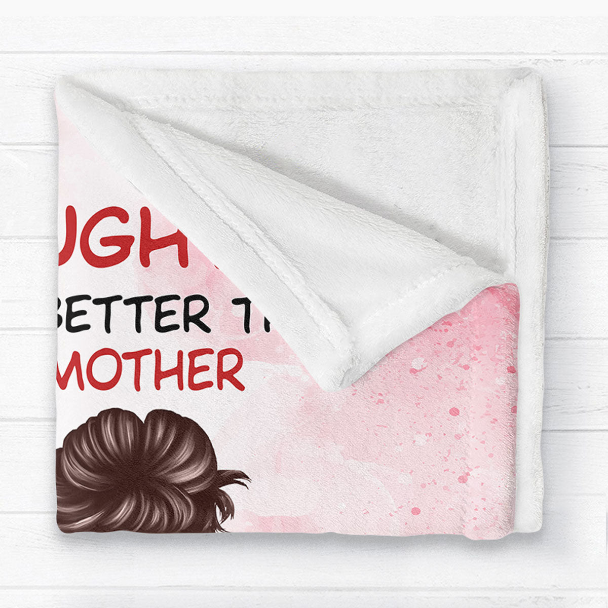 To My Daughter Happy Mother‘s Day Personalized Fleece Blanket