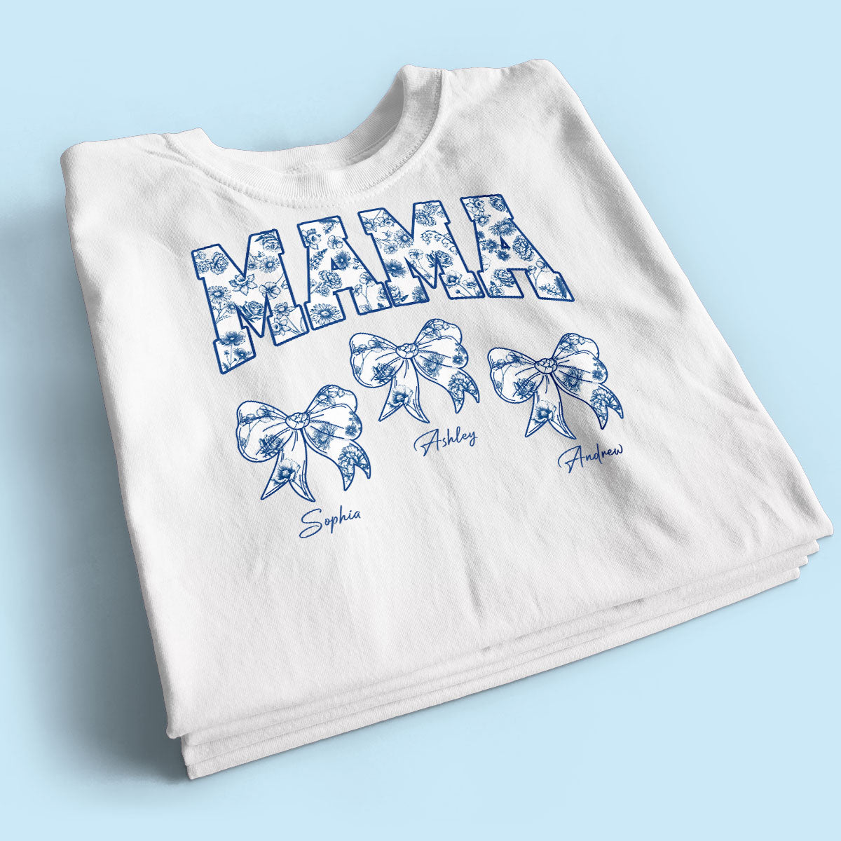 Mom Mama Grandma Chinoiserie Coquette Personalized Shirt, Gift for mom, grandma