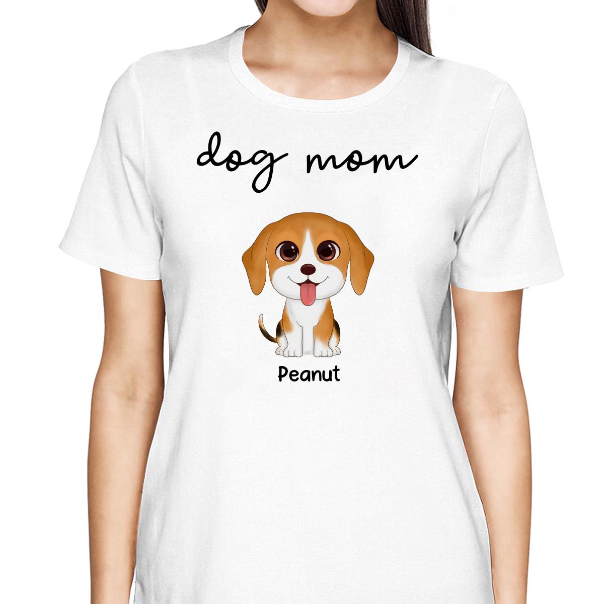 TRENDINGCUSTOM Dog Mom Watercolor Cute Dogs Personalized Tank Top Shirt