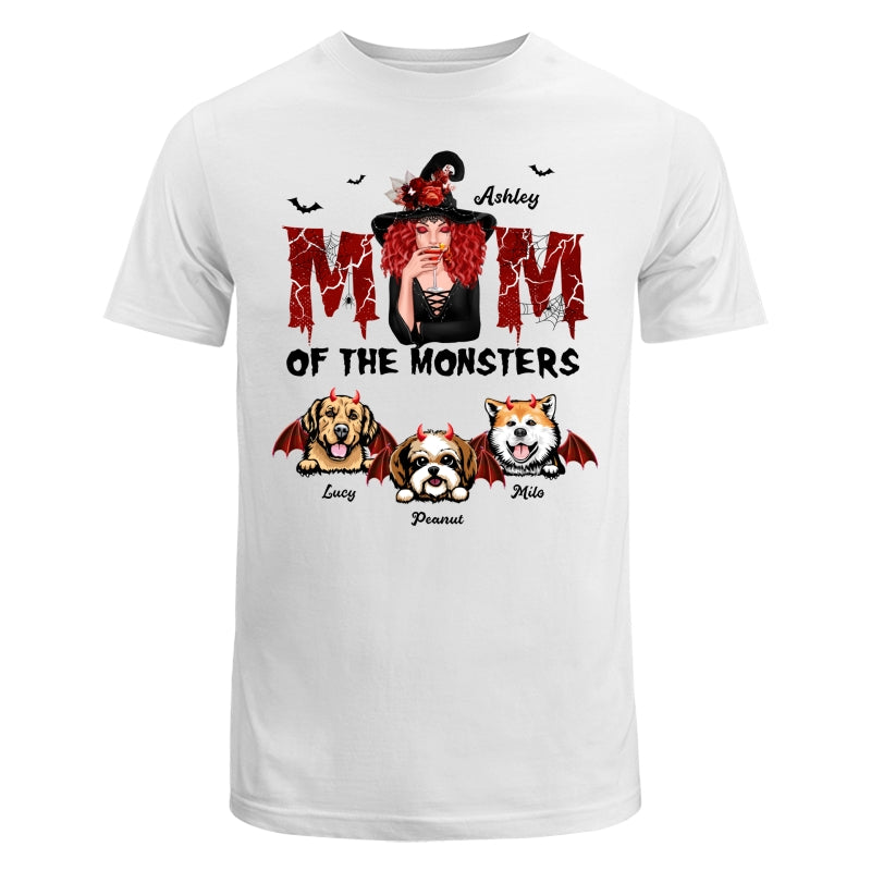 Mom Of The Monsters Dog Halloween Witch Personalized Shirt