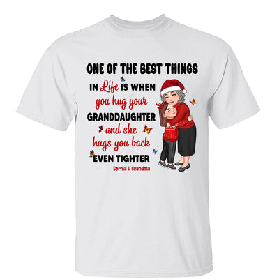 One Of The Best Things In Life Grandma Hugging Grandkids Personalized Hoodie Sweatshirt