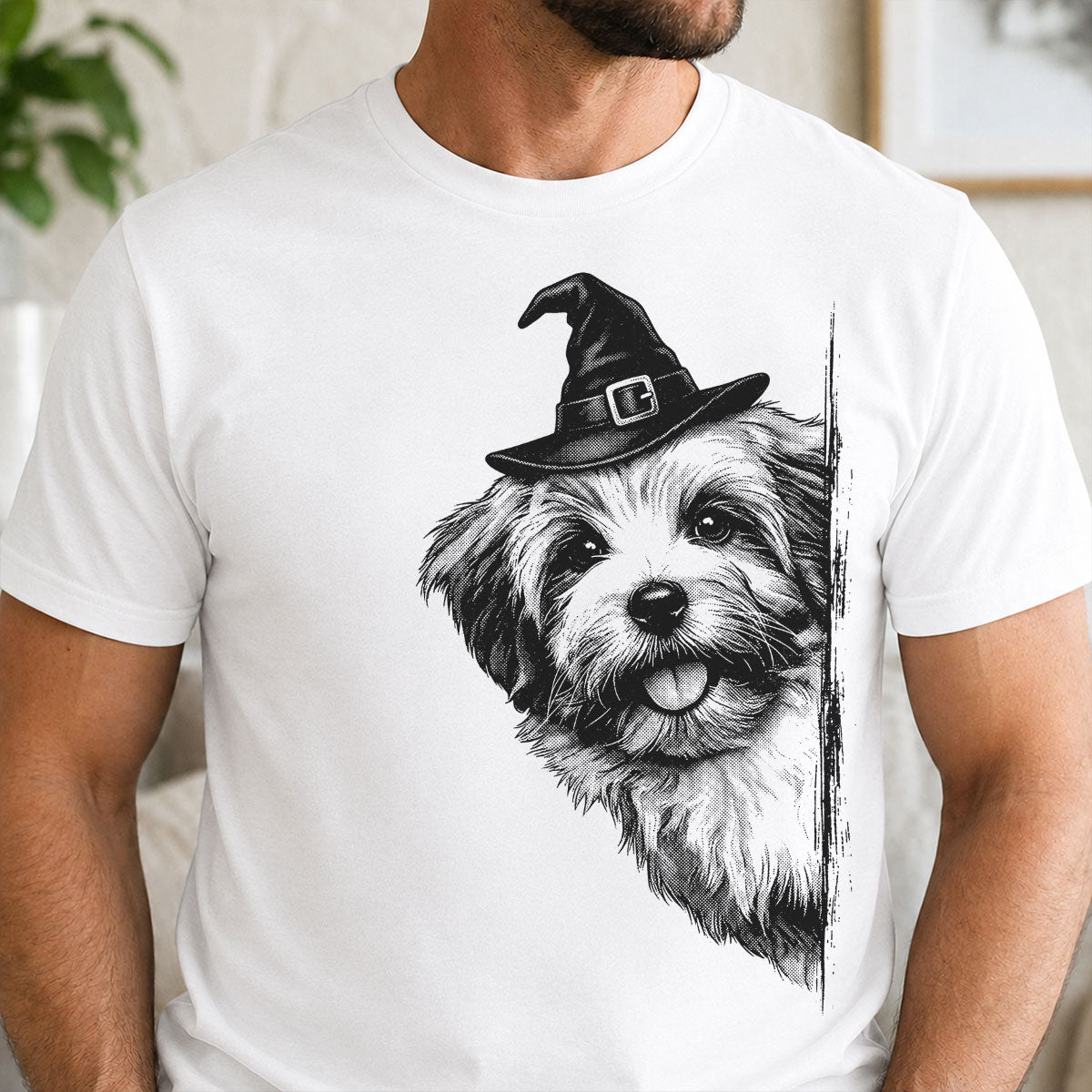 Peeking Halloween Cats Dogs Upload Photo - Personalized Shirt - Gift For Cat Mom, Dog Mom