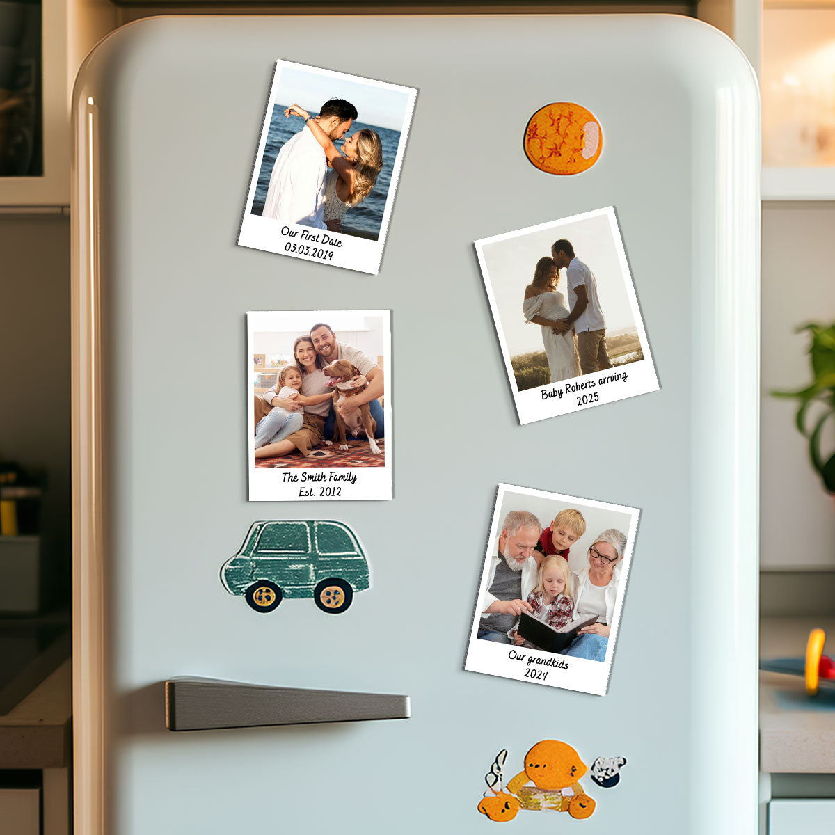 Family Couple Photo Frame Personalized Acrylic Fridge Magnet