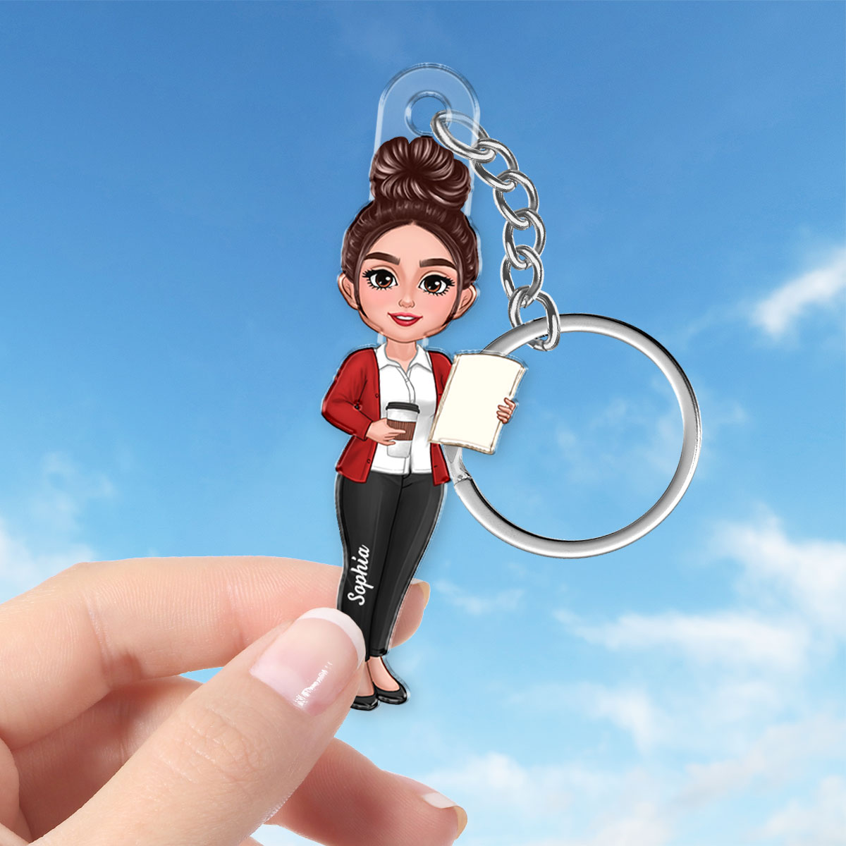 Beautiful Teacher Personalized Acrylic Keychain| Teacher Appreciation Gift, Back To School Gift For Teacher