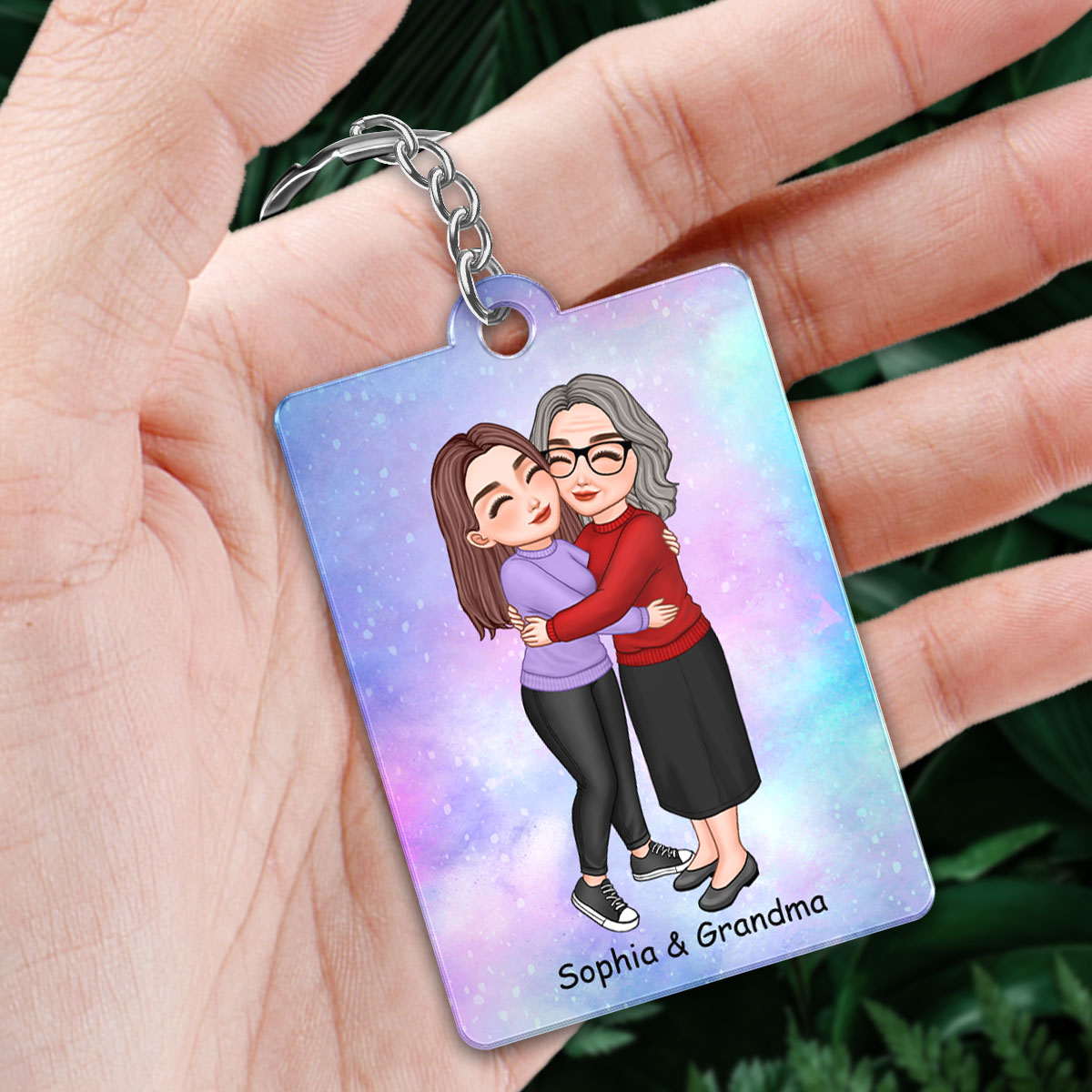 Call Your Grandma Gift For Teen Adult Kid Granddaughter Grandson Personalized Acrylic Keychain