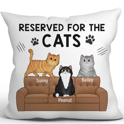 Reserved For The Fluffy Cats Personalized Pillow