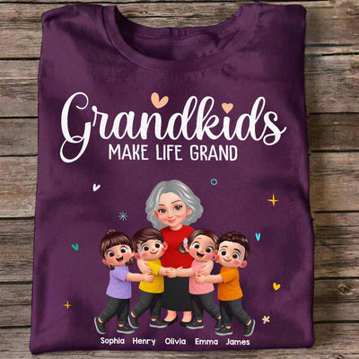 My Favorite People Call Me Grandma Happy Grandma Grandkids - Personalized Shirt - Gift For Grandma