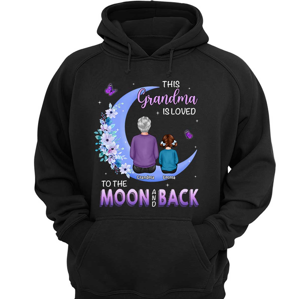 Grandma Is Loved To The Moon Personalized Shirt