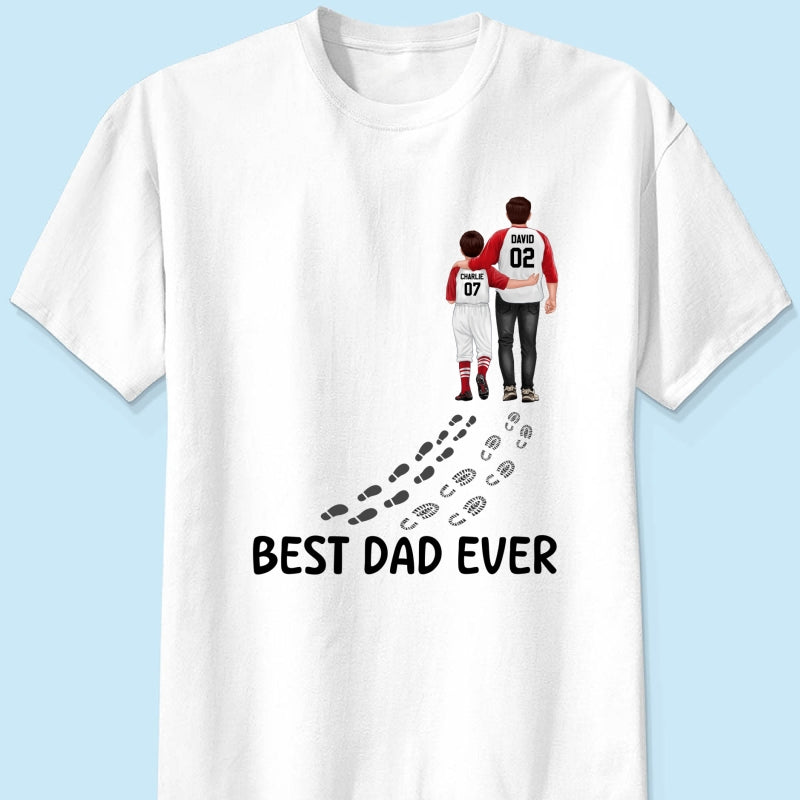 Baseball Dad And Daughter Son You Never Walk Alone Personalized Shirt