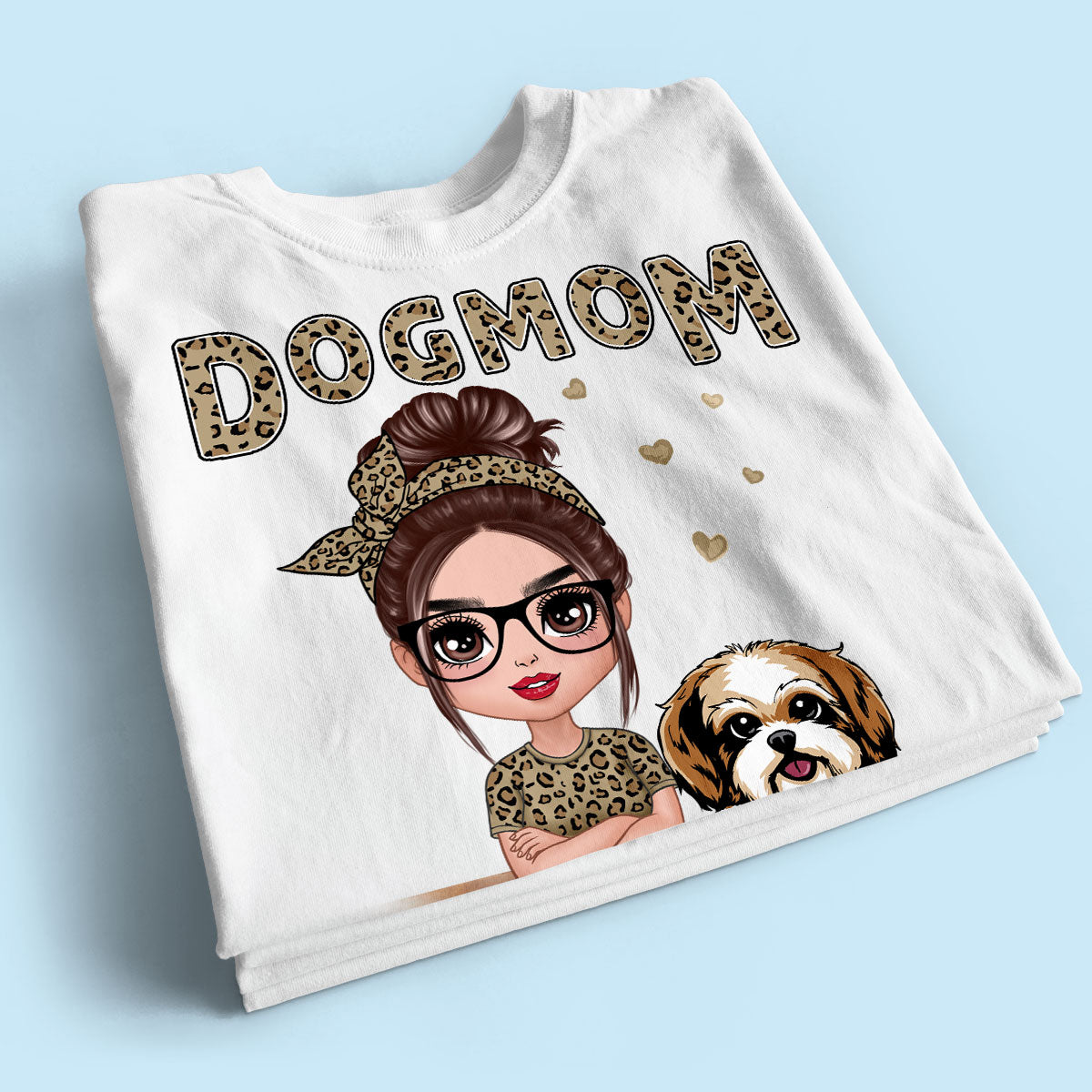 Leopard Shirt Doll Dog Mom Personalized Shirt