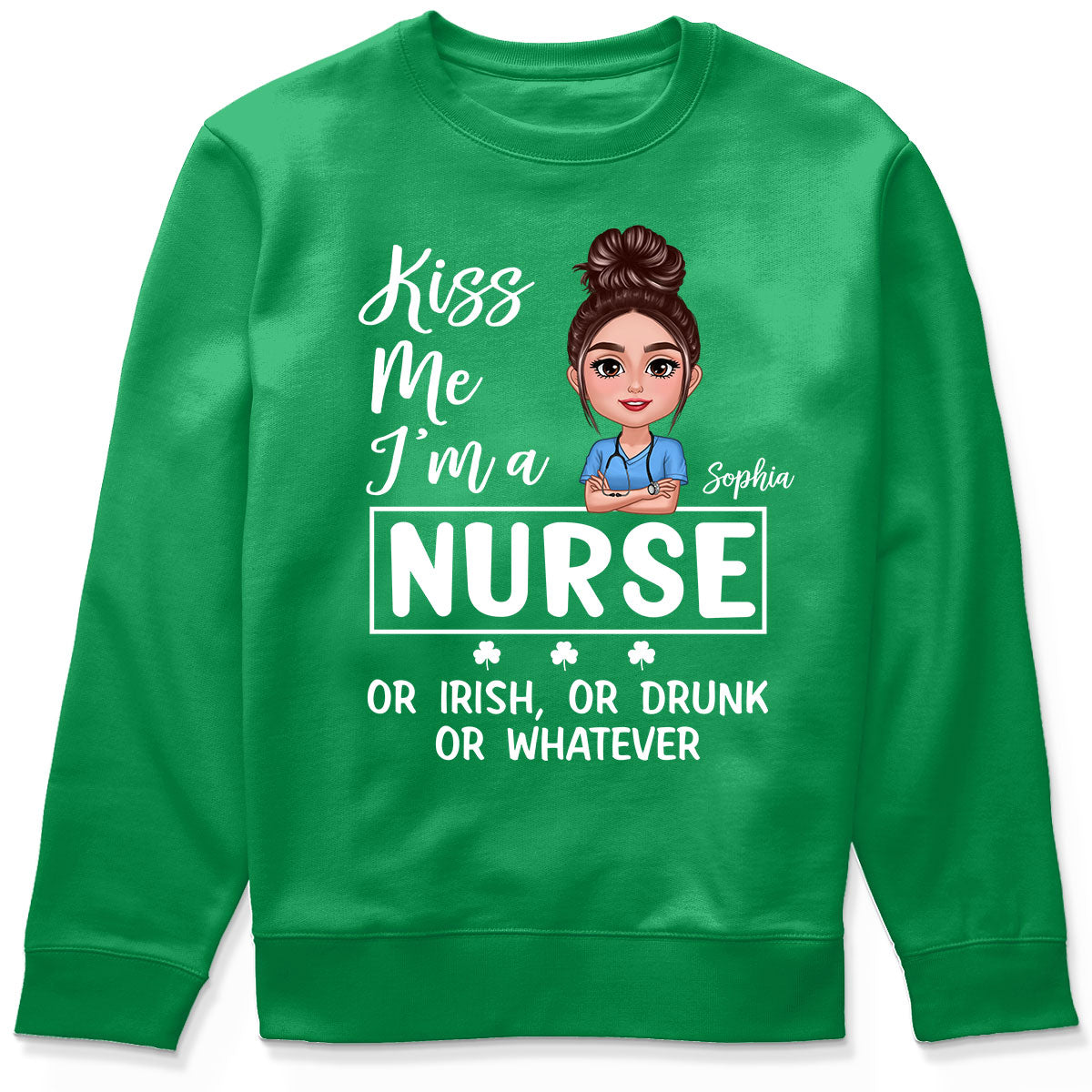 Kiss Me Occupation Title St. Patrick's Day Personalized Shirt