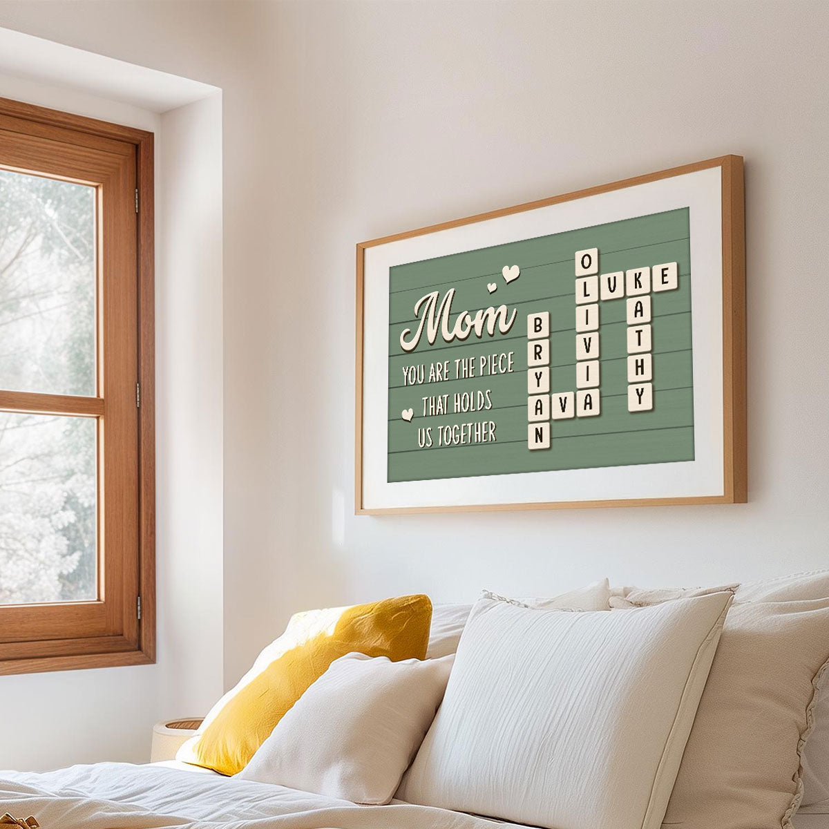 Mom The Piece That Holds Us Together Personalized Poster