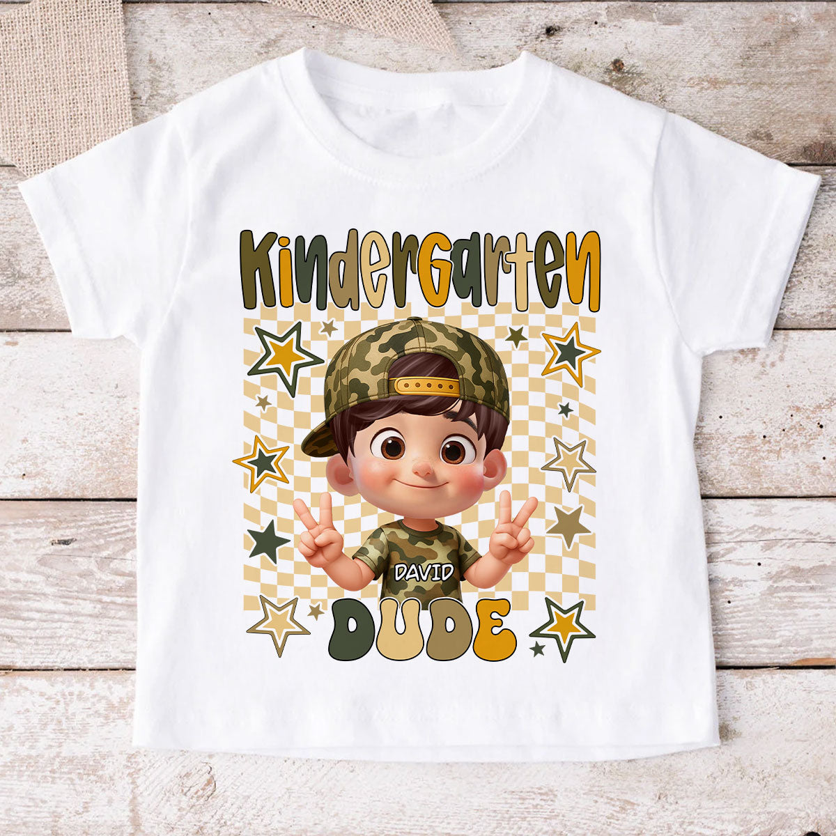 Retro Back to School Boys Personalized Shirt, Kindergarten Pre-K to Fifth Grade, School Boy Shirt