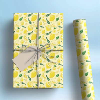 Lemon Slides Gift Wrapping Paper