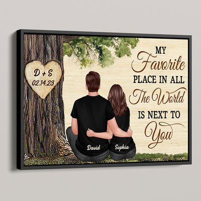 Personalized Couple Poster, Favorite Place Is Next To You,  Gift, Anniversary Gift for Couples, for Him, for Her