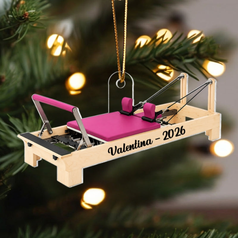 Pilates Equipment Core Studio Machine Set - Personalized Acrylic Ornament - Custom Christmas Gift for Pilates Lovers