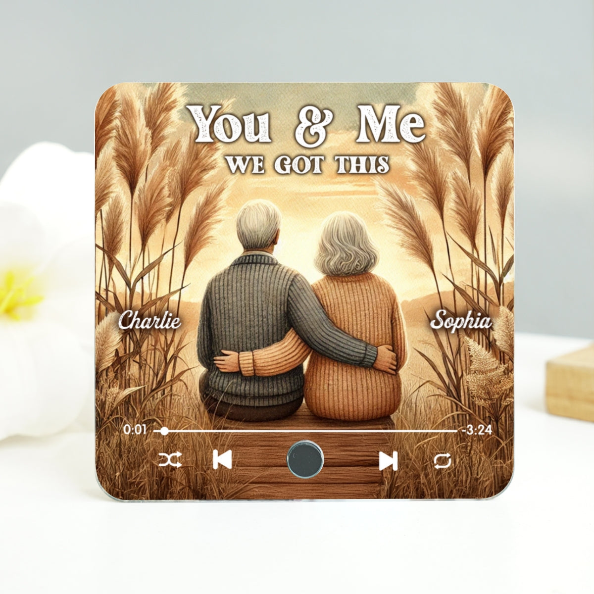 You & Me We Got This Old Couple Personalized Bluetooth Music Fridge Magnet, Valentine's Gift For Her, Gift For Him