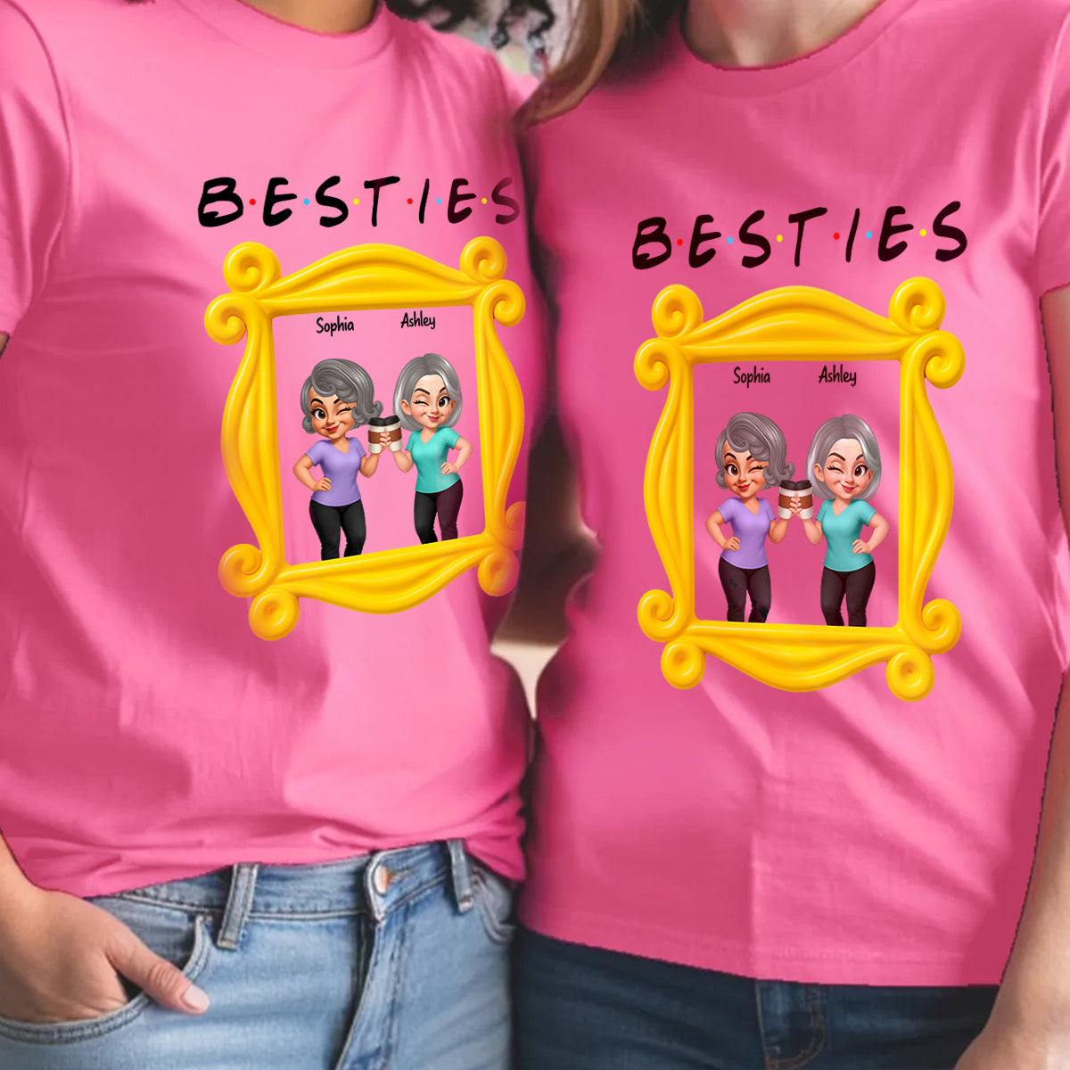 Best Friends Personalized Funny Matching Shirts, Sweatshirts, Fall Gift for Best Friends