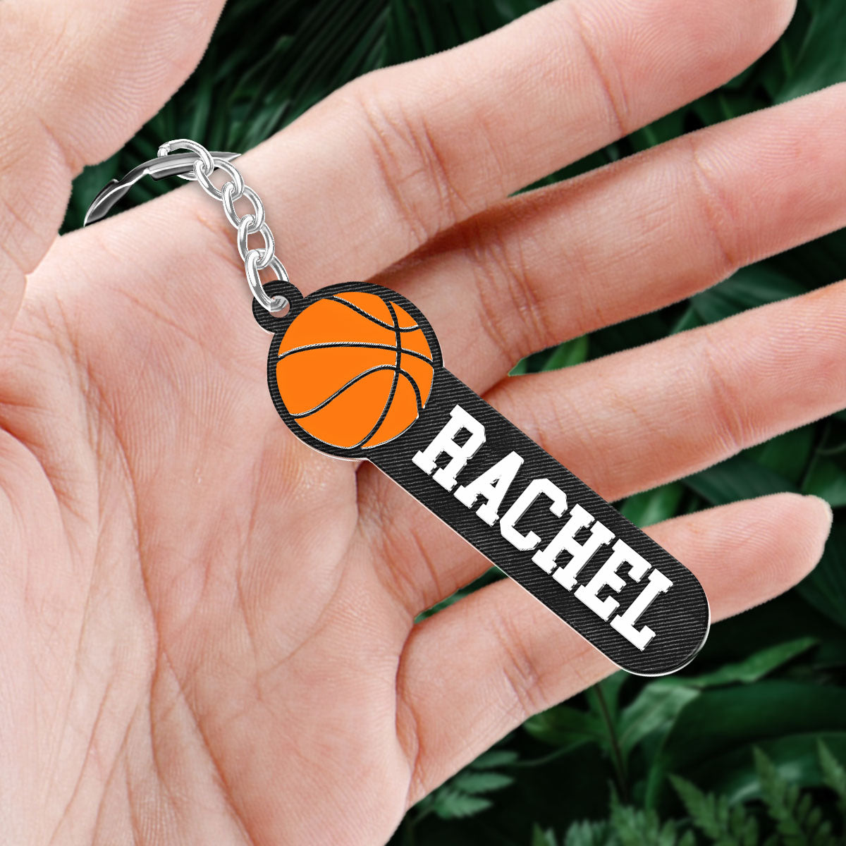 Baseball, Basketball, Softball, Soccer, Football Sports Personalized Keychain, Bag Tag, Name Tag - 2 Layered Acrylic Keychain