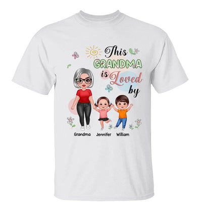 Standing Doll Mom Grandma Kids Personalized Shirt