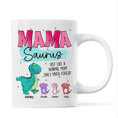 Grandmasaurus Mamasaurus Cute Dinosaurs Mother‘s Day Gift For Mom Grandma Personalized Mug