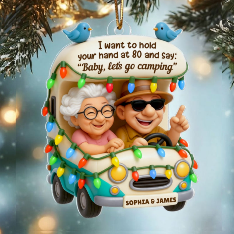 Baby Let's Enjoy Life Together - Personalized Acrylic Ornament - Christmas Gift For Him, For Her, For Couple
