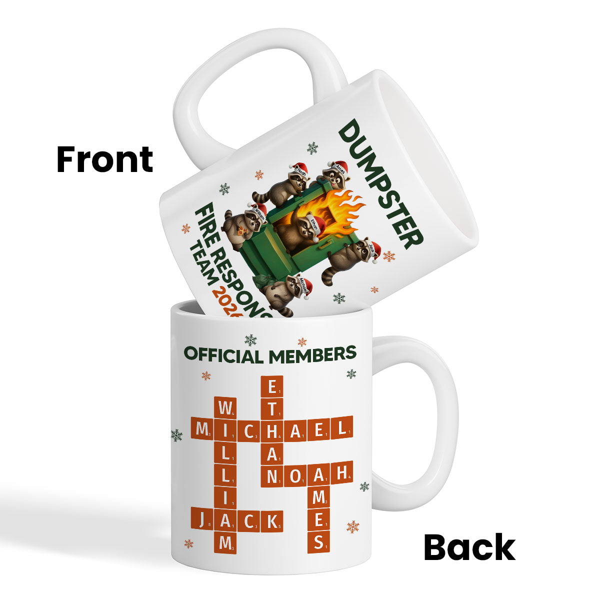 Forever Dumpster Team - Personalized Mug - Funny Holiday Gift for Coworkers